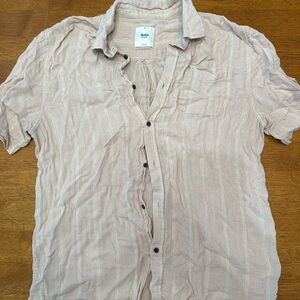 Katin Men's Lightweight Button-Down Shirt in Pale Blush